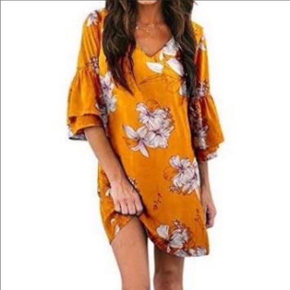 Belongsci BELL FLORAL SHIFT DRESS NWT - Picture 5 of 13